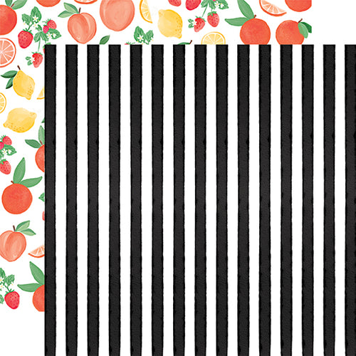 Carta Bella: 12x12 Double-Sided Paper - Summer Market - Market Stripe