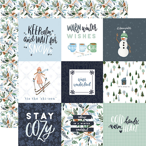 Carta Bella: 12x12 Double-Sided Paper - Winter Market - 4x4 Journaling Cards