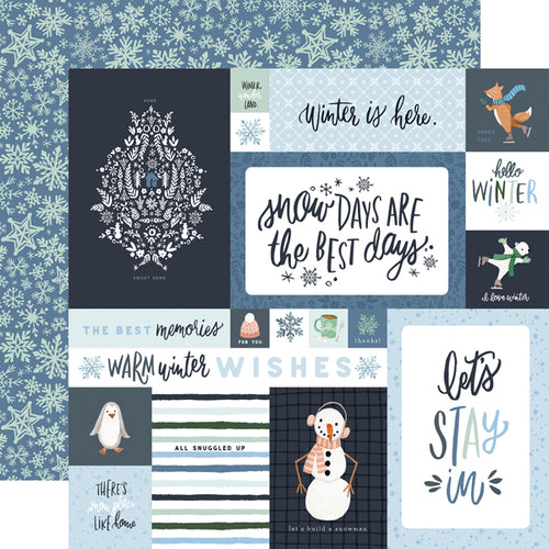Carta Bella: 12x12 Double-Sided Paper - Winter Market -  4x6 Journaling Cards