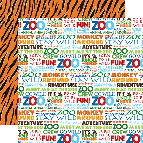 Carta Bella: 12x12 Double-Sided Paper - Zoo Adventure - Stay Wild