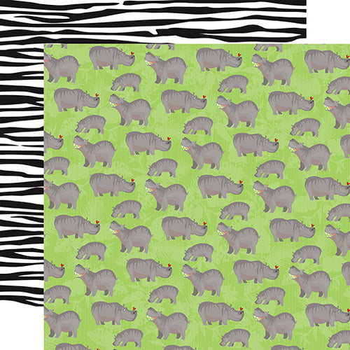Carta Bella: 12x12 Double-Sided Paper - Zoo Adventure - Hippos