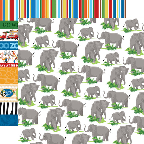 Carta Bella: 12x12 Double-Sided Paper - Zoo Adventure - Elephants