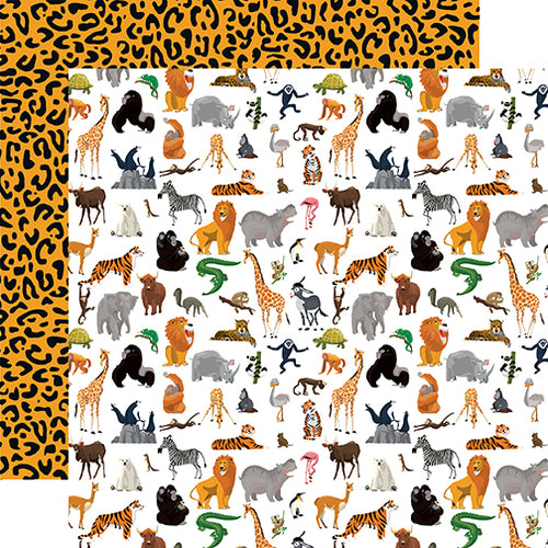 Carta Bella: 12x12 Double-Sided Paper - Zoo Adventure - Born to Be Wild