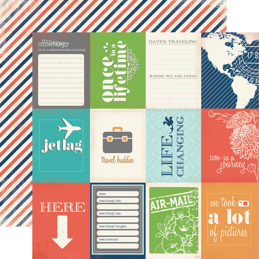 Carta Bella: 12x12 Double-Sided Paper - Travel Stories - Excursion