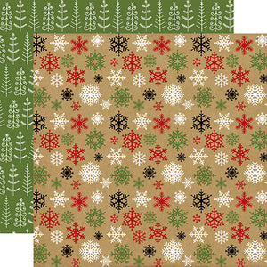 Echo Park: 12x12 Double-Sided Paper - Celebrate Christmas - Cold Outside