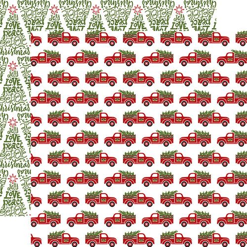 Echo Park: 12x12 Double-Sided Paper - Celebrate Christmas - Fresh Cut Trees