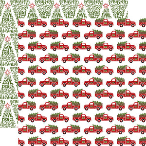 Echo Park: 12x12 Double-Sided Paper - Celebrate Christmas - Fresh Cut Trees