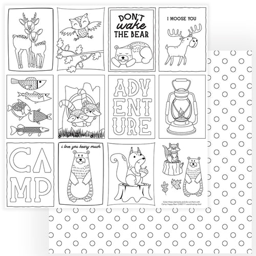Photoplay: Camp Happy Bear - Single Sheets - Color Me Camp Happy Bear