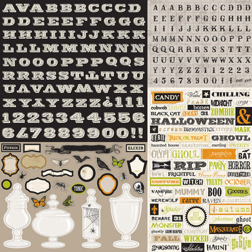 Echo Park: 12x12 Alpha Stickers - Chillington Manor