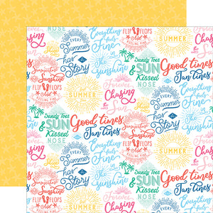 Echo Park:  12x12 Paper - Single Sheet - Dive into Summer - Good Times
