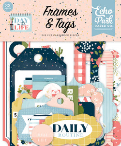 Echo Park : Frames & Tags - Die Cuts - Day in the Life
