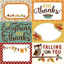 Load image into Gallery viewer, Echo Park:  12x12 Paper - Single Sheet - Fall is in the Air - 4x6 Journaling Cards