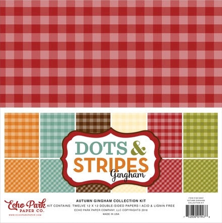 Echo Park Kit:  Autumn Dots & Stripes Gingham