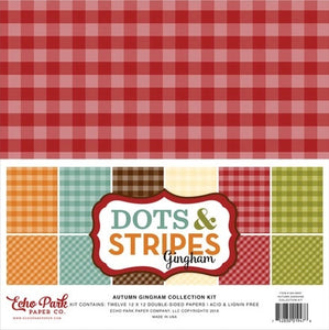 Echo Park Kit:  Autumn Dots & Stripes Gingham