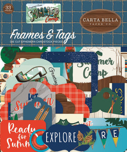 Carta Bella:  Ephemera Frames & Tags - Greetings from Summer Camp