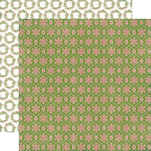 Echo Park:  12x12 Paper - Double-Sided Single Sheet - I Love Christmas - Glad Tidings