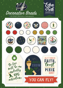 Echo Park: Embellishments - Decorative Brads - Lost in Neverland