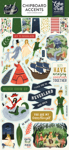 Echo Park: Chipboard Accents - Lost in Neverland