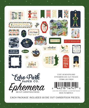 Echo Park: Ephemera - Lost in Neverland