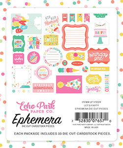 Echo Park: Ephemera - Let's Party
