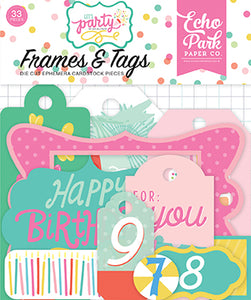 Echo Park: Frames & Tags - Let's Party - Girl