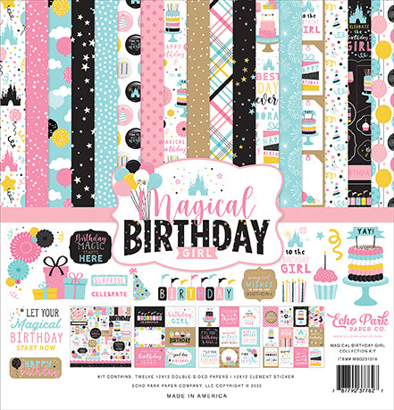 Echo Park Kit:  12x12 Collection Kit - Magical Birthday Girl