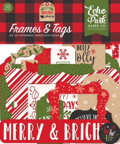 Echo Park : Frames & Tags - Die Cuts - My Favorite Christmas