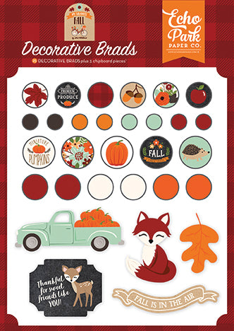 Echo Park: Embellishments - Decorative Brads - My Favorite Fall