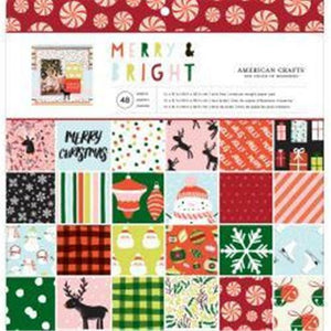 AC Paper Pad - 12x12 - 48 Pack  - Merry & Bright