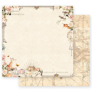 Prima Marketing: 12x12 Paper - Autumn Sunset Collection - Fall Leaves