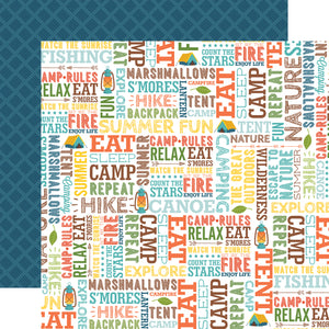 Echo Park:  12x12 Paper - Double-Sided Single Sheet - Summer Adventure - Summer Fun