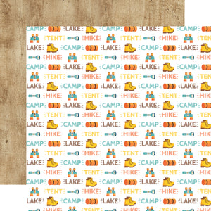 Echo Park:  12x12 Paper - Double-Sided Single Sheet - Summer Adventure - Camp Often