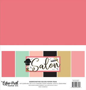 Echo Park:  Coordinating Solids Paper Pack - Salon Solids Kit