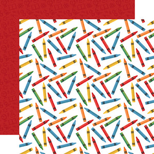 Echo Park:  12x12 Paper - Single Sheet - School Rules - Back to School