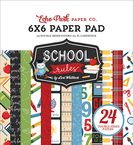 Echo Park: 6x6 Paper Pad - School Rules