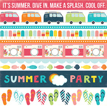 Load image into Gallery viewer, Echo Park:  12x12 Paper - Single Sheet - Summer Party - Border Strips