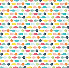 Load image into Gallery viewer, Echo Park:  12x12 Paper - Single Sheet - Summer Party - Swimming Fish