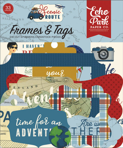 Echo Park : Frames & Tags - Die Cuts - Scenic Route