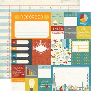 Echo Park: 12x12 Double-Sided Paper - Science Fair - Journaling Cards