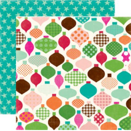 Echo Park:  12x12 Paper - Double-Sided Single Sheet - Holly Jolly Christmas - Dash Away