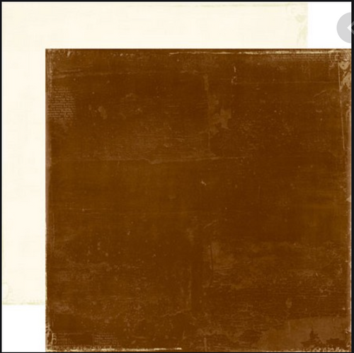 Echo Park:  12x12 Paper - Double-Sided Single Sheet - Very Merry Christmas - Brown / Cream