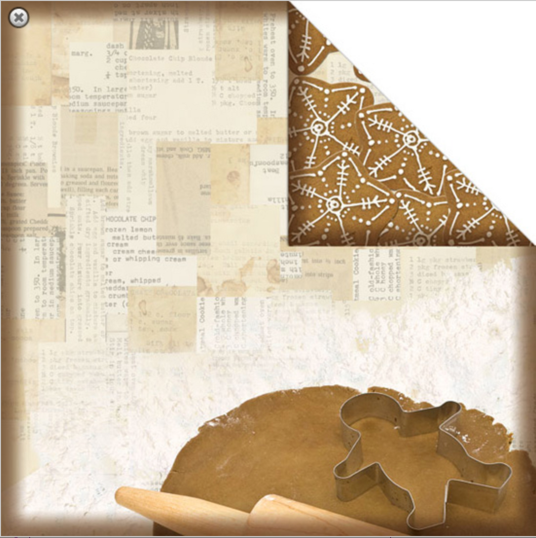 Creative Imaginations: Paper -  12x12 Double-Sided - Samantha Walker - Gingerbread Cookies