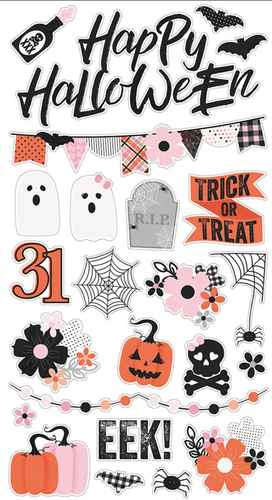 Simple Stories: Chipboard Stickers - Happy Haunting