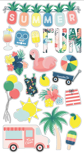 Simple Stories: Chipboard Stickers - Sunshine and Blue Skies