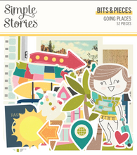 Load image into Gallery viewer, Simple Stories: Bits &amp; Pieces - Die Cuts - Going Places