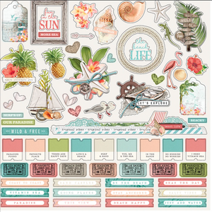 Simple Stories: 12x12 Elements Sticker - Simple Vintage Coastal
