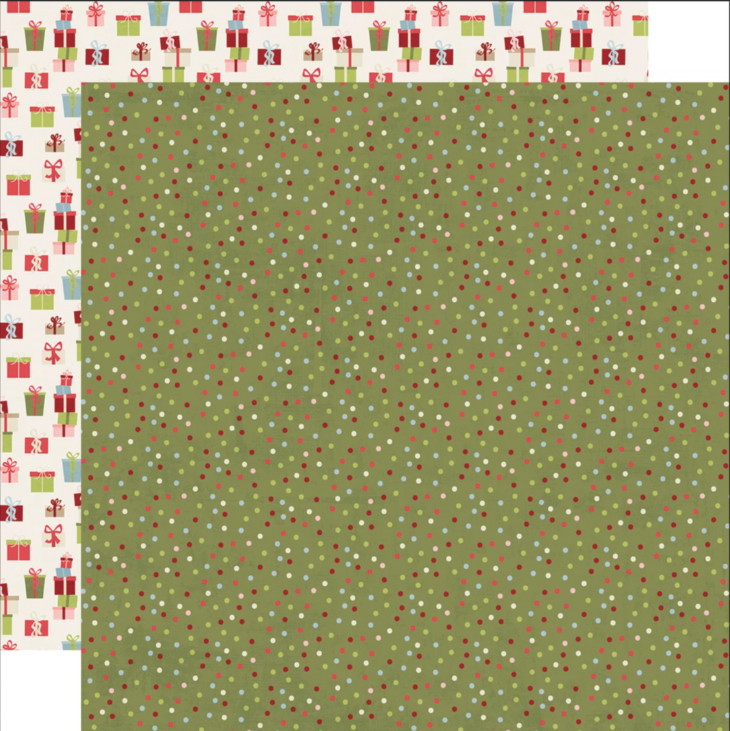 Simple Stories: 12x12 Double Sided Paper - Holly Jolly - Season's Greetings