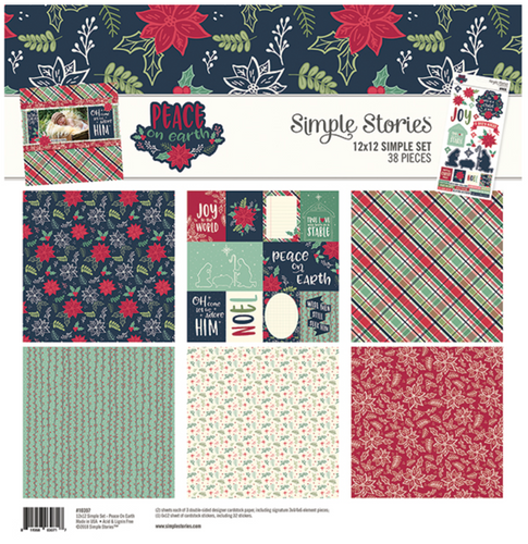 Simple Stories - 12x12 Simple Set - Peace On Earth