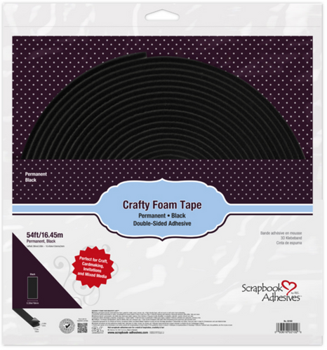 Crafty Foam Tape Black 54ft - adhesive - Item no.: 02102-20