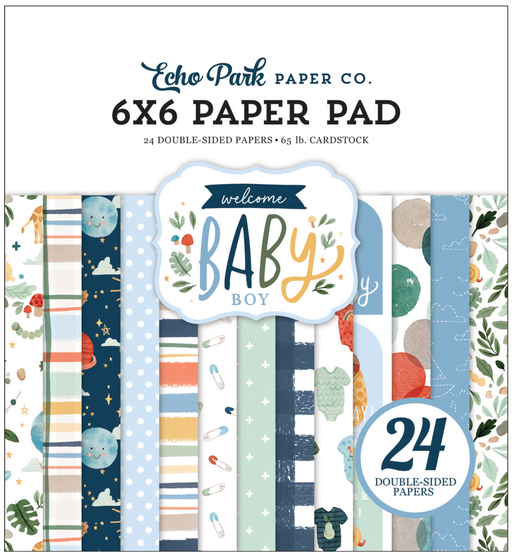 Echo Park Pad: 6x6 Paper Pad - Welcome Baby Boy